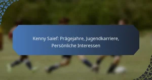 Kenny Saief: Prägejahre, Jugendkarriere, Persönliche Interessen